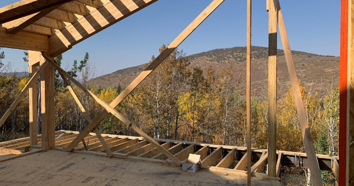 park city home for sale framing